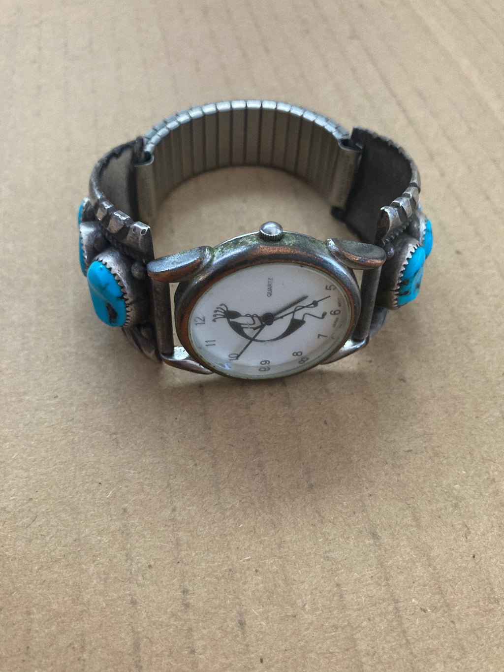 Southwest, silver and turquoise watch