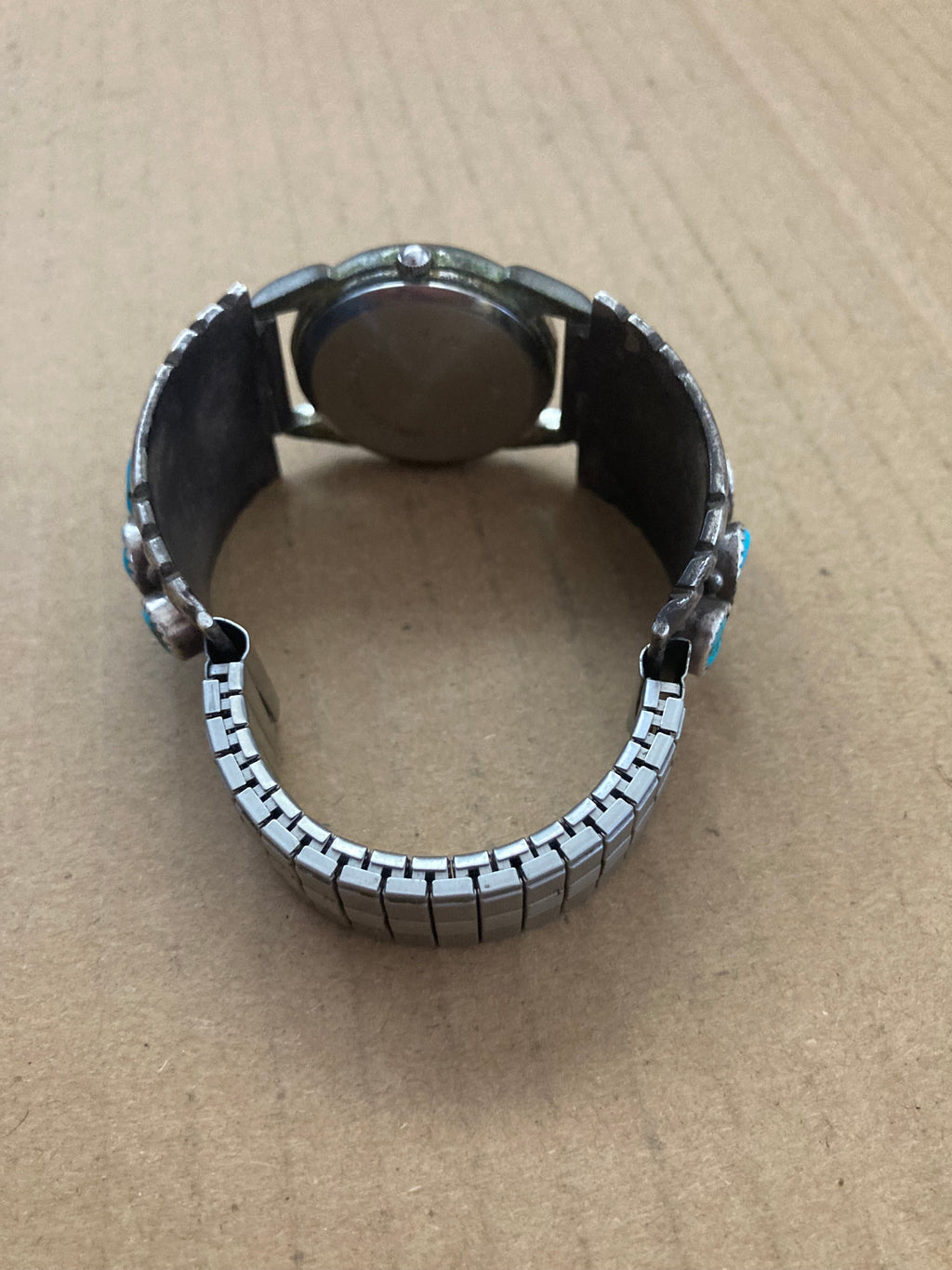 Southwest, silver and turquoise watch