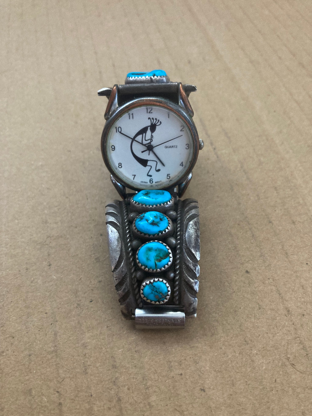 Southwest, silver and turquoise watch