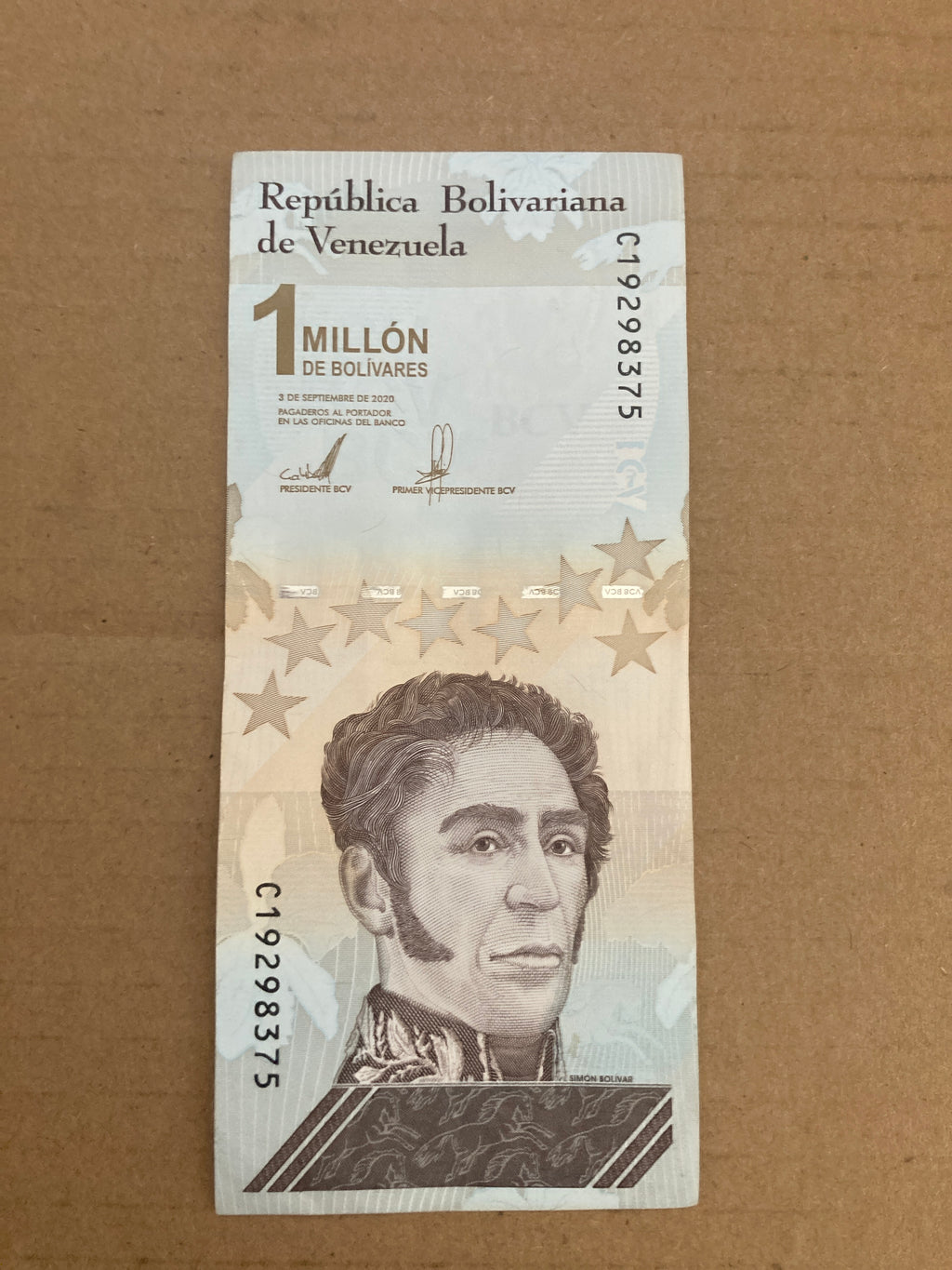 Venezuelan bolivar note